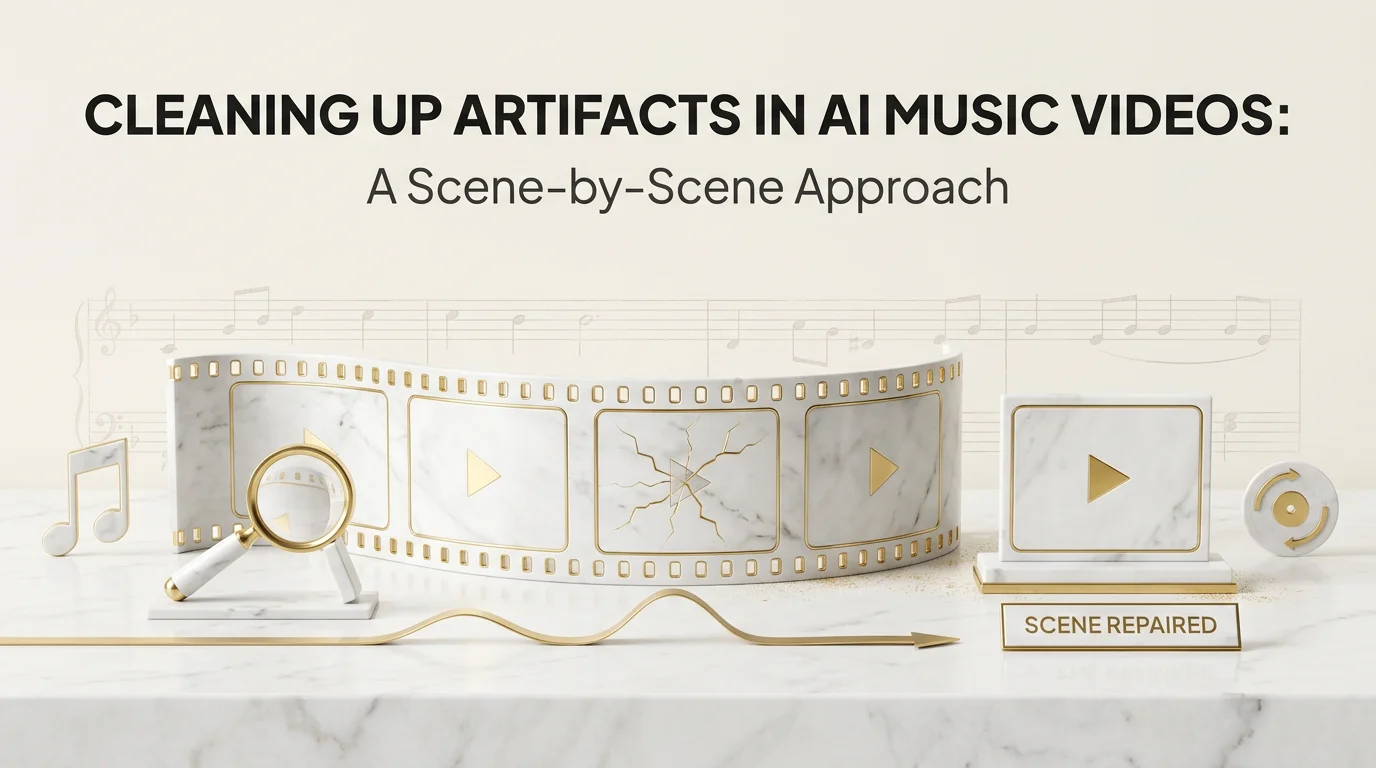 Cleaning Up Artifacts in AI Music Videos: A Scene-by-Scene Approach