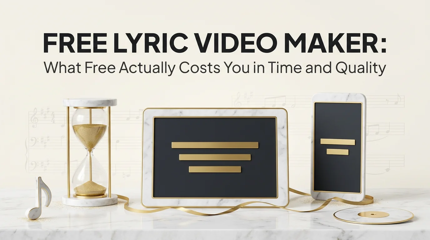 Free Lyric Video Maker: What Free Actually Costs You in Time and Quality