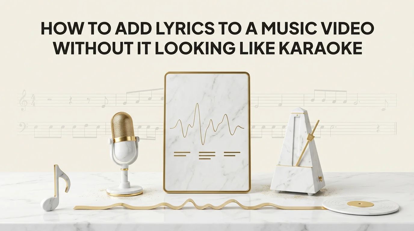 How to Add Lyrics to a Music Video Without It Looking Like Karaoke