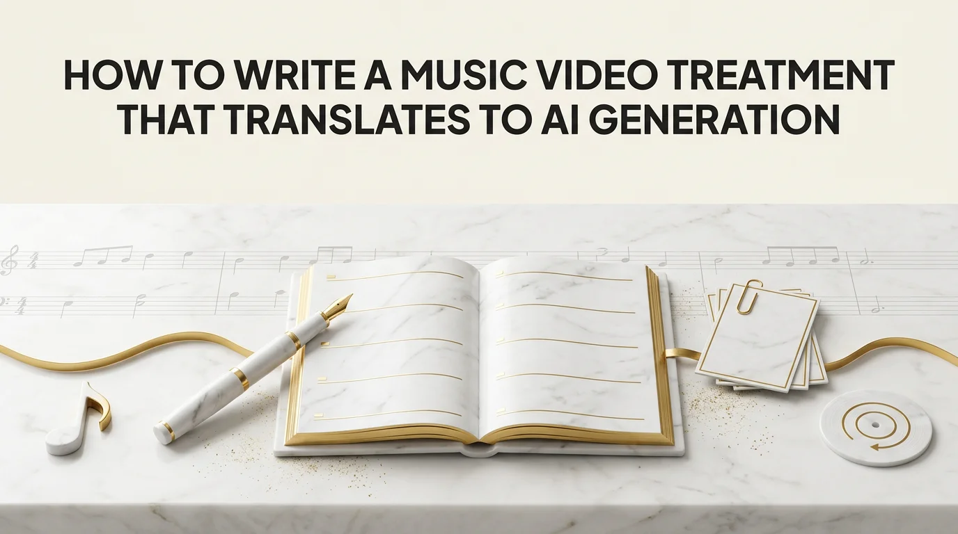 How to Write a Music Video Treatment That Translates to AI Generation