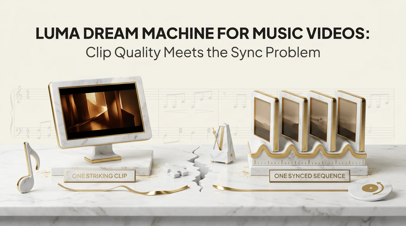 Luma Dream Machine for Music Videos: Clip Quality Meets the Sync Problem