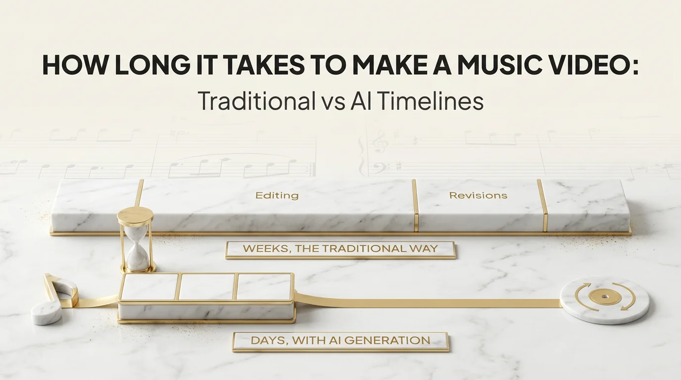 How Long It Takes to Make a Music Video: Traditional vs AI Timelines