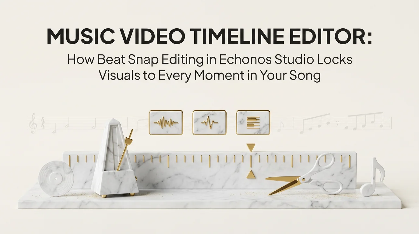 Music Video Timeline Editor: How Beat Snap Editing in Echonos Studio Locks Visuals to Every Moment in Your Song