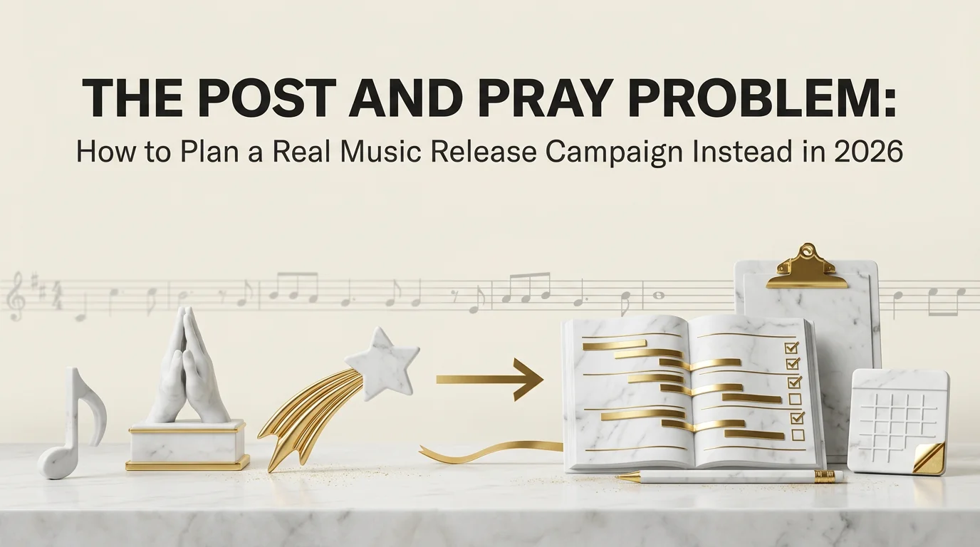The Post and Pray Problem: How to Plan a Real Music Release Campaign Instead in 2026