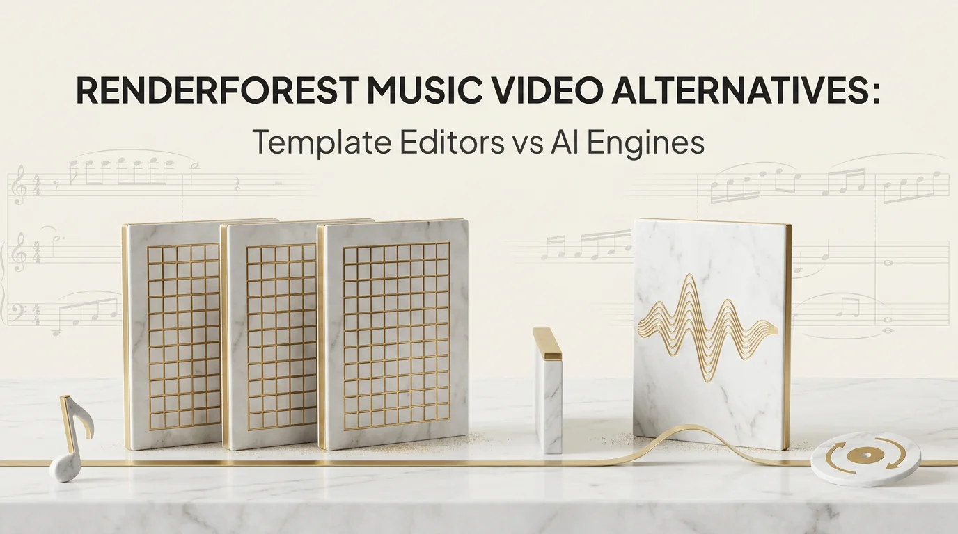 Renderforest Music Video Alternatives: Template Editors vs AI Engines