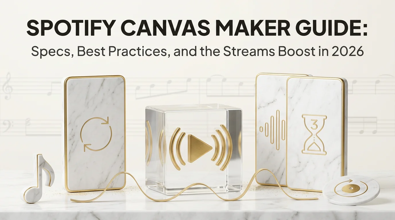 Spotify Canvas Maker Guide: Specs, Best Practices, and the Streams Boost in 2026