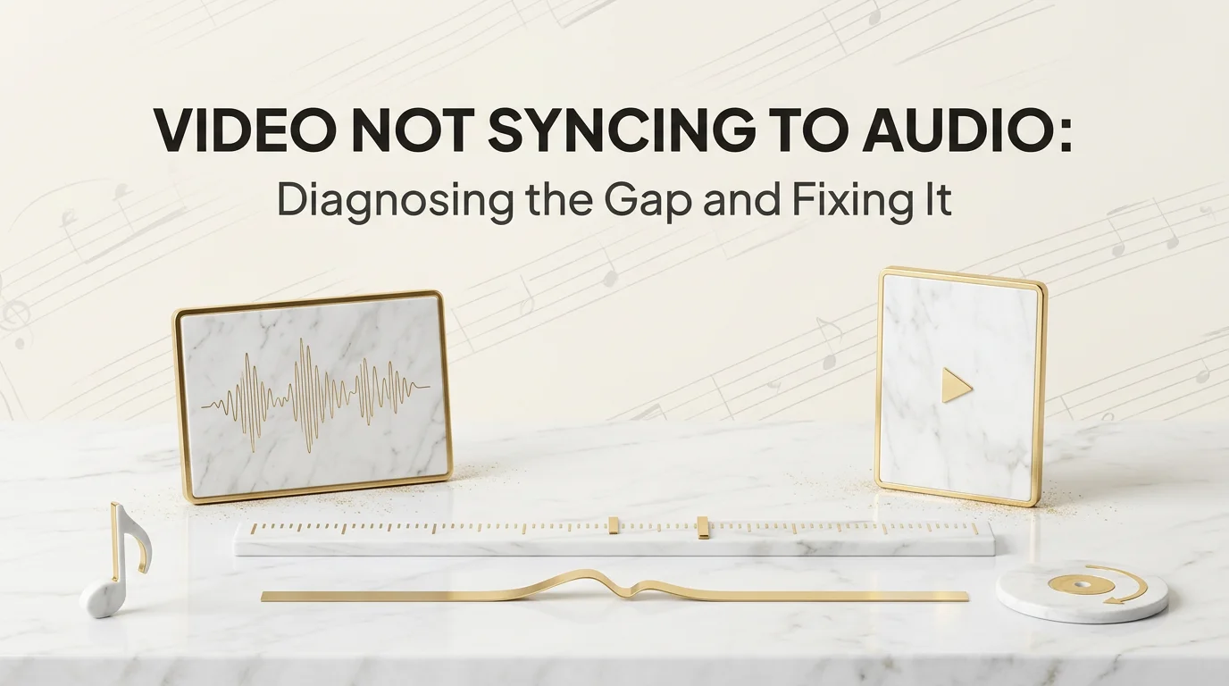 Video Not Syncing to Audio: Diagnosing the Gap and Fixing It