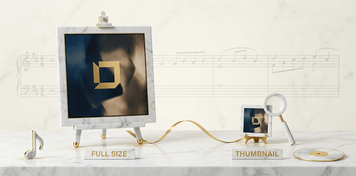 Why album artwork has to be judged at thumbnail size rather than at full canvas size