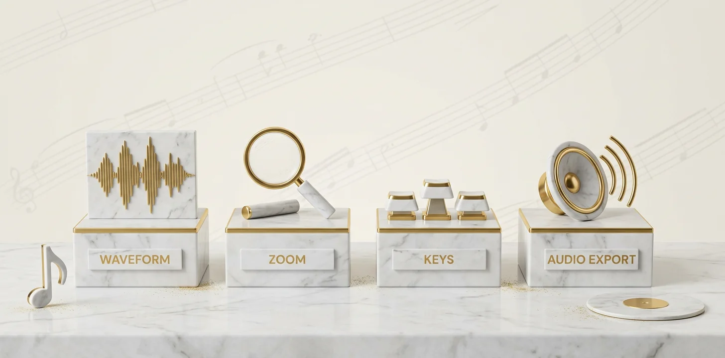 The four timeline features that decide whether a browser editor can cut to music