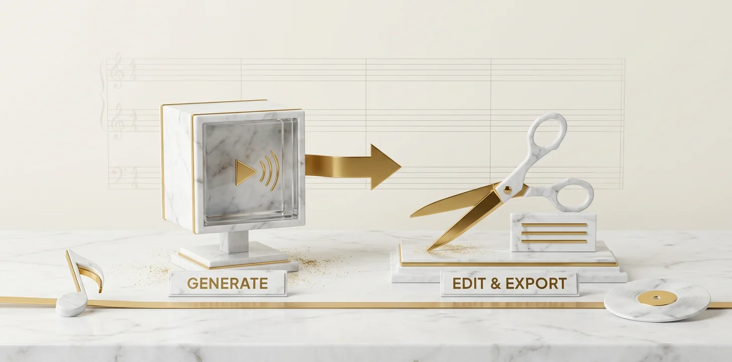 The generate then edit pipeline for a capcut ai music video workflow