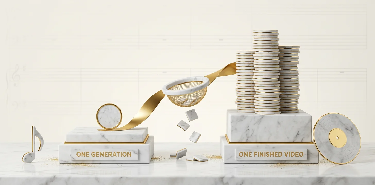 Why cost per generation and cost per finished video are different numbers