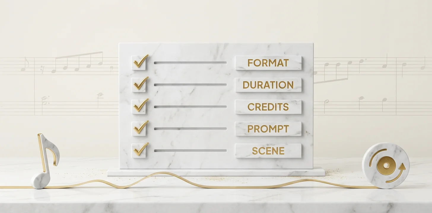 Checklist diagram of the five root causes behind a failed AI video generation error