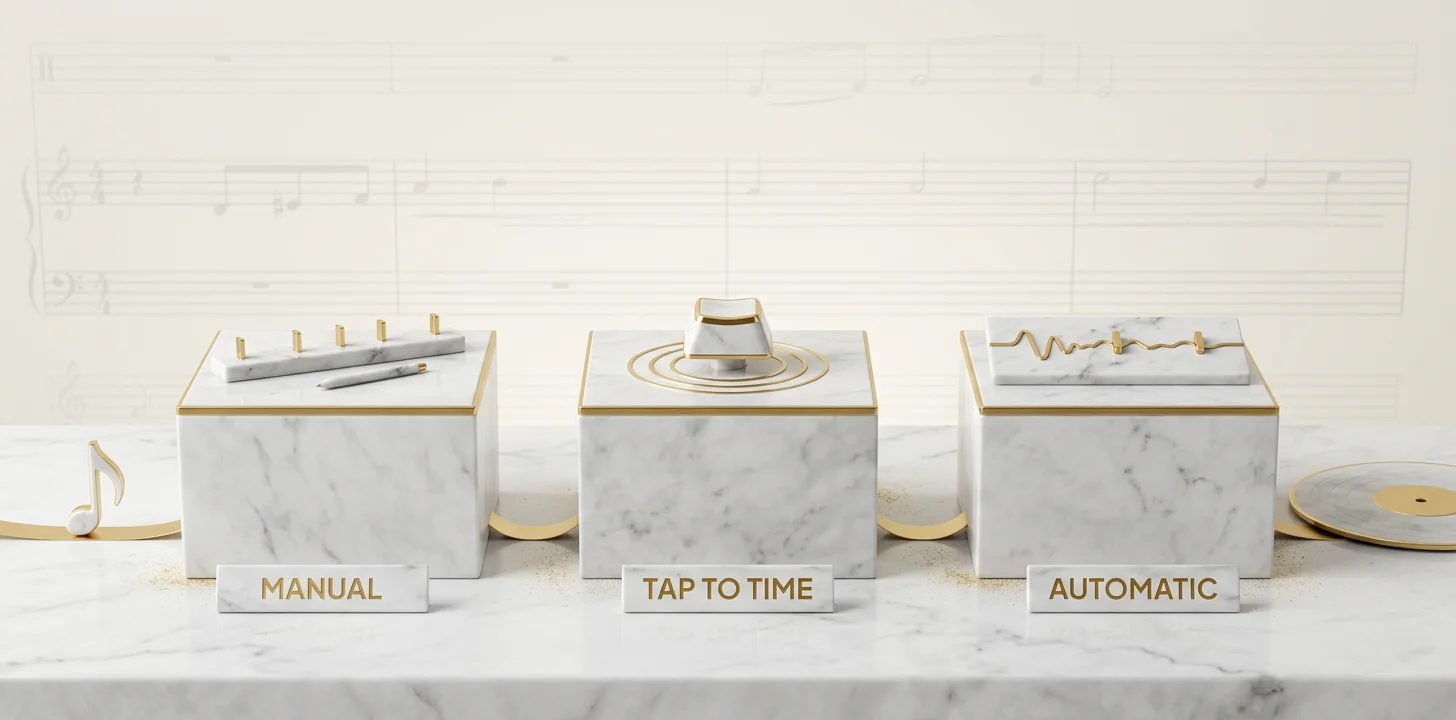 How free lyric video makers differ across manual timing, tap to time, and automatic alignment