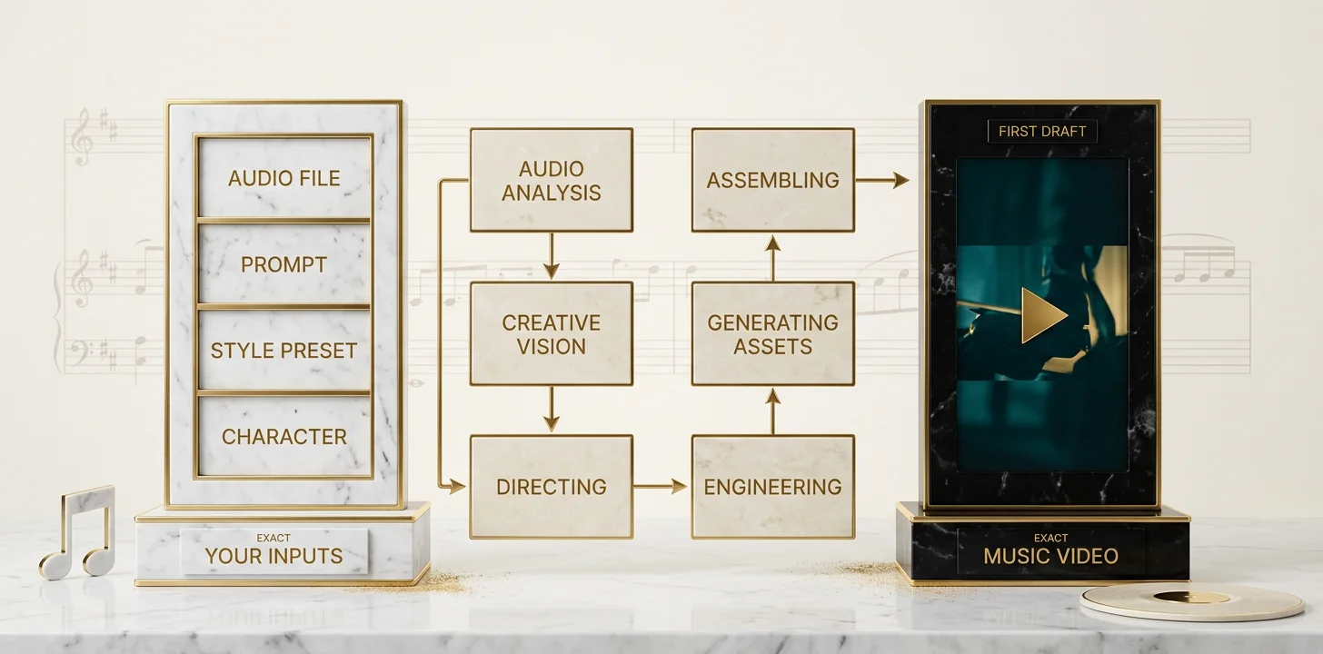 From prompt to music video: the Echonos Engine pipeline