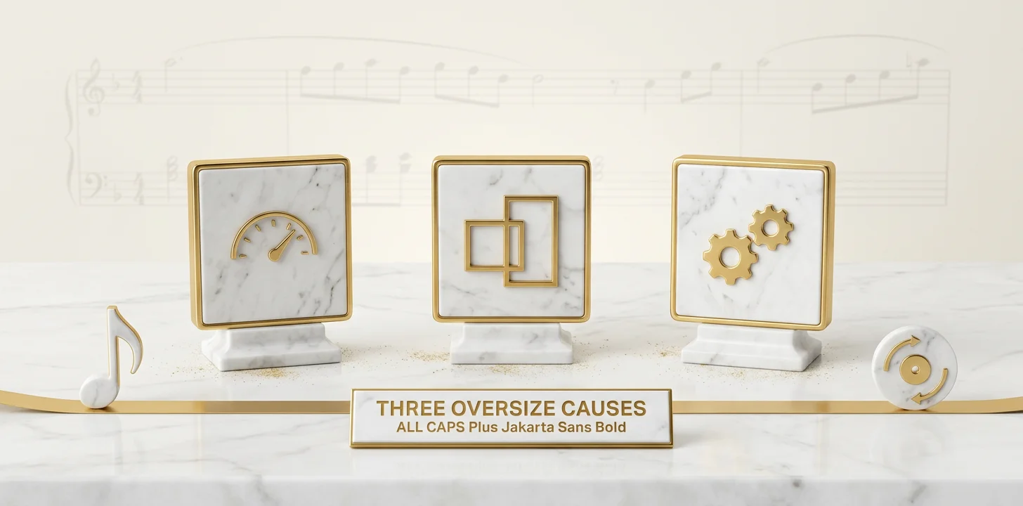 Three causes of a video too big to upload to TikTok: bitrate, aspect ratio, and stacked tools
