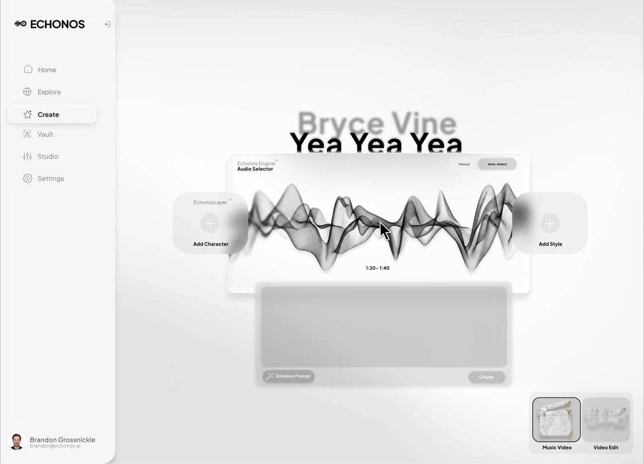 Poster frame: Echonos Engine Walkthrough — Generate a Music Video From Audio
