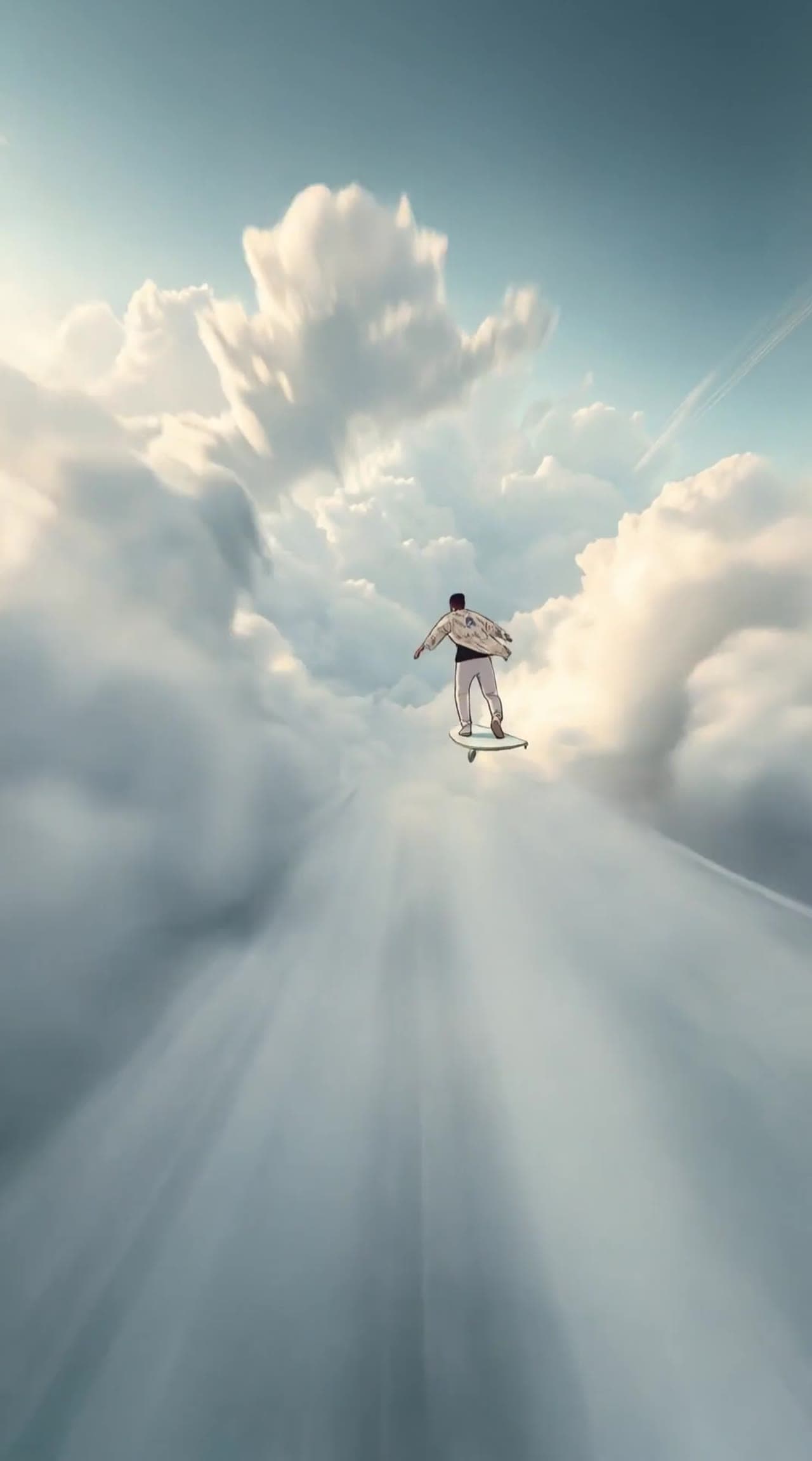 Poster frame: Anime Cloud Rider — AI Music Video Example