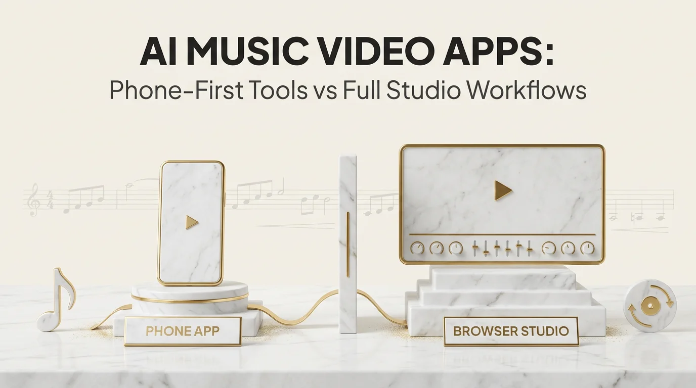 AI Music Video Apps: Phone-First Tools vs Full Studio Workflows