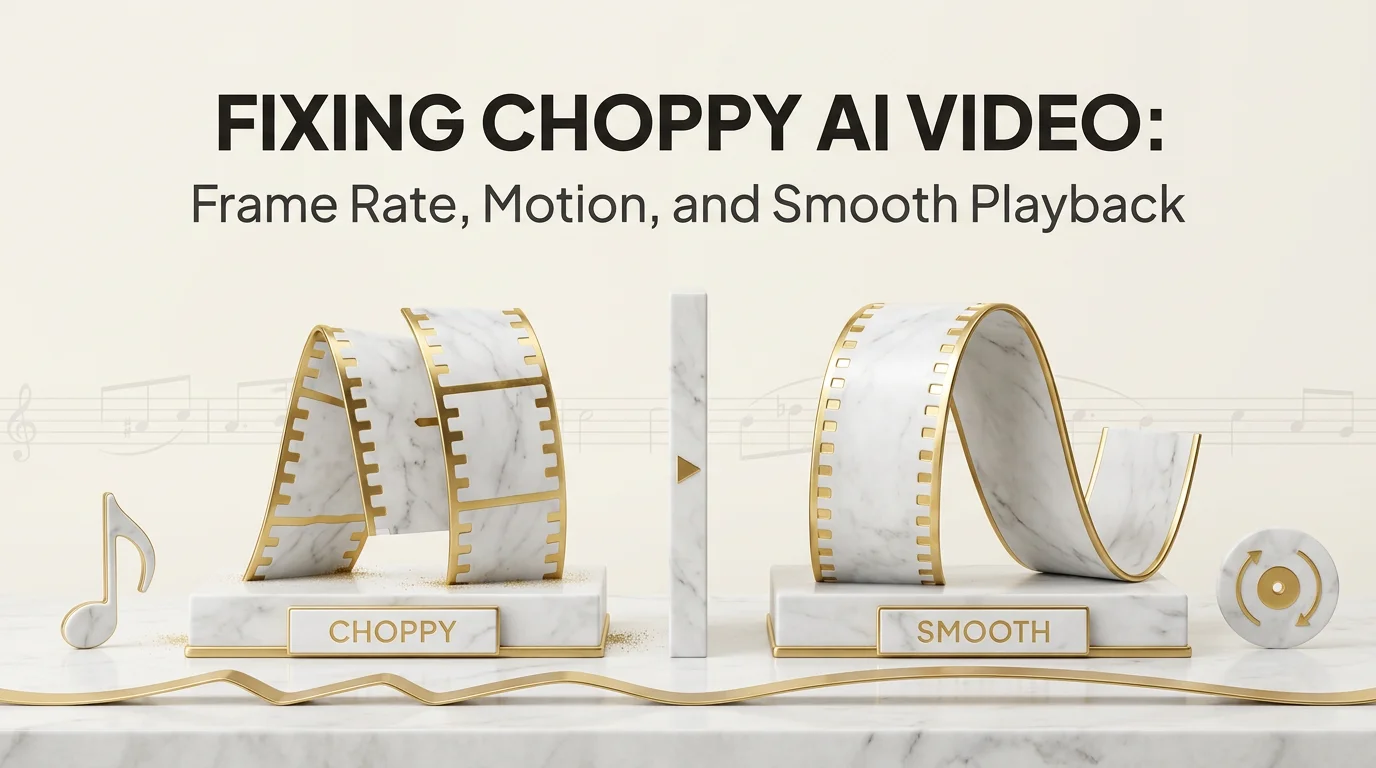 Fixing Choppy AI Video: Frame Rate, Motion, and Smooth Playback