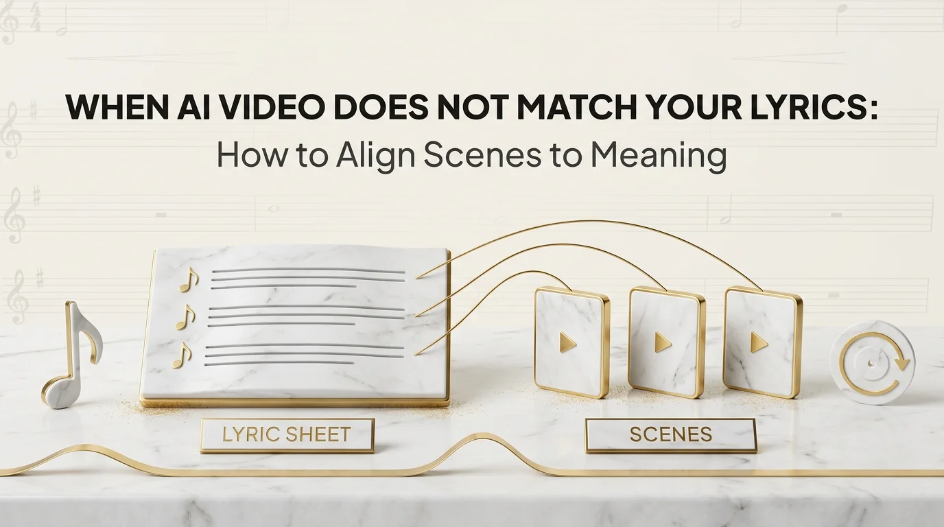 When AI Video Does Not Match Your Lyrics: How to Align Scenes to Meaning