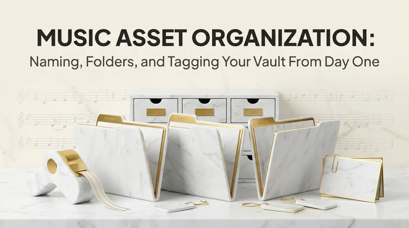 Music Asset Organization: Naming, Folders, and Tagging Your Vault From Day One