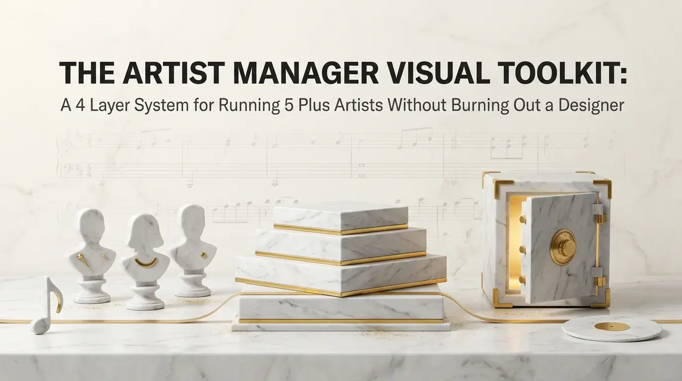 The Artist Manager Visual Toolkit: A 4 Layer System for Running 5 Plus Artists Without Burning Out a Designer
