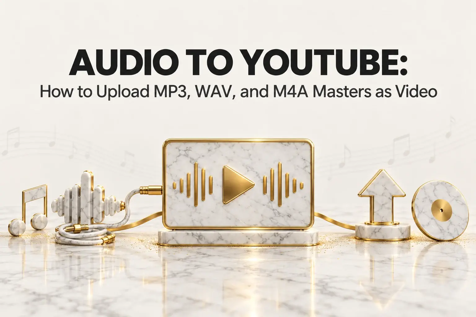 Audio to YouTube: How to Upload MP3, WAV, and M4A Masters as Video